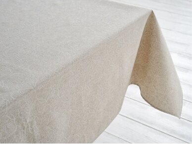 Grey colored tablecloth
