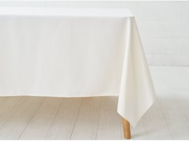 Stain resistant tablecloth SATEN, champagne colored