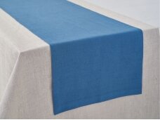 Table runner blue, linen