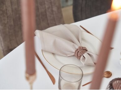 Napkins rings CORD rose gold 4