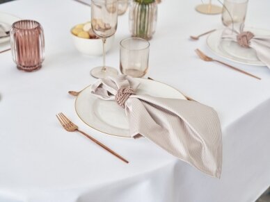 Napkins rings CORD rose gold 7