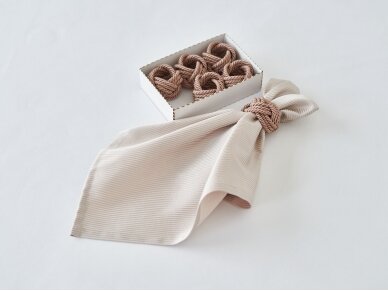 Napkins rings CORD rose gold 1