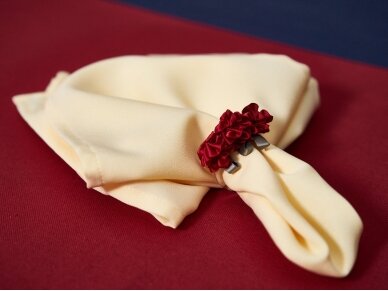 Napkins rings RED FLOWERS