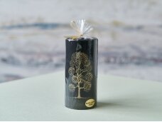 Žvakė dekoruota „Auksinis medis“, Ø 7 cm