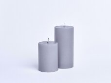 Žvakė pilka cilindro formos