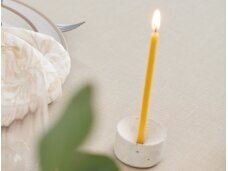 Concrete candlestick for thin candles