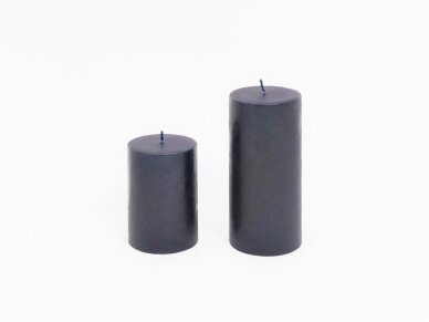 Žvakė tamsiai mėlynos spalvos cilindro formos 1